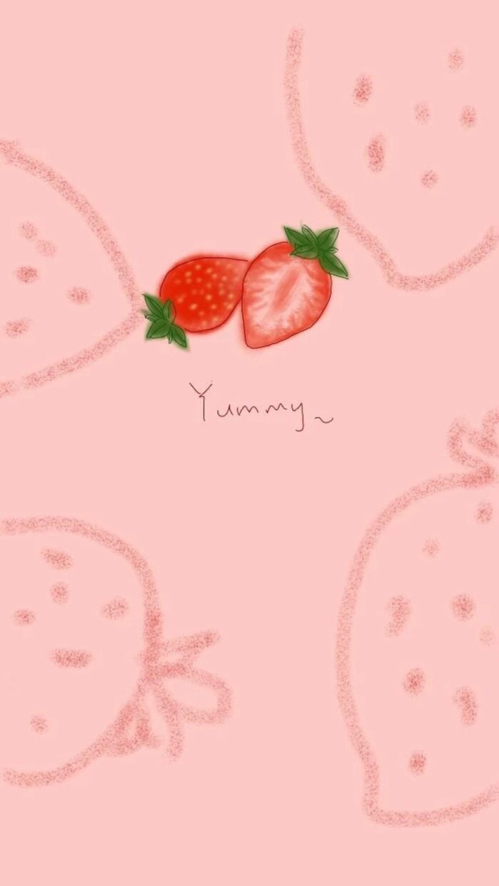 女生壁纸 少女心 草莓图片