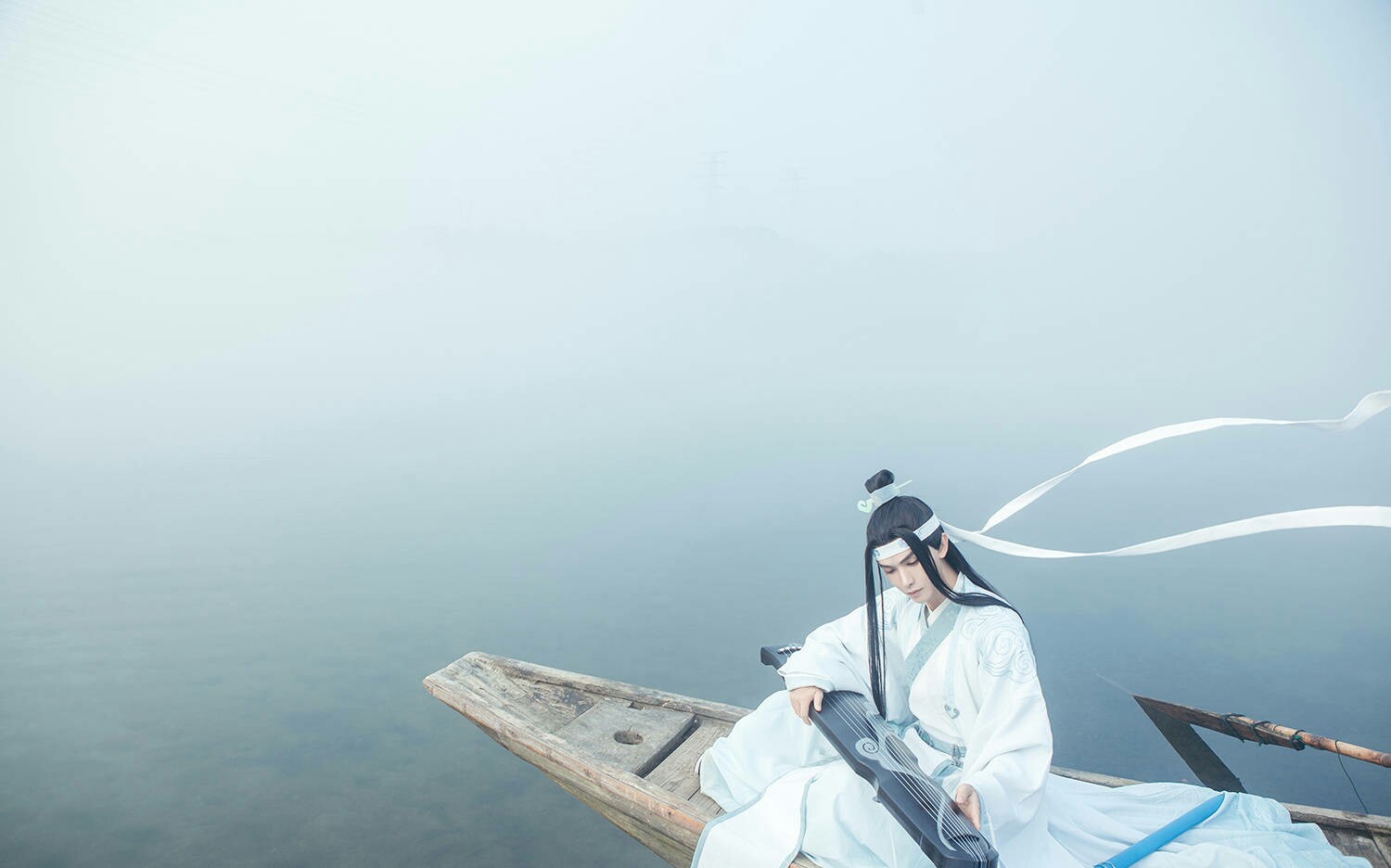 淡辉夕颜,公子如玉,是你执一把青伞,为我许下一世长安)古风真人男头 