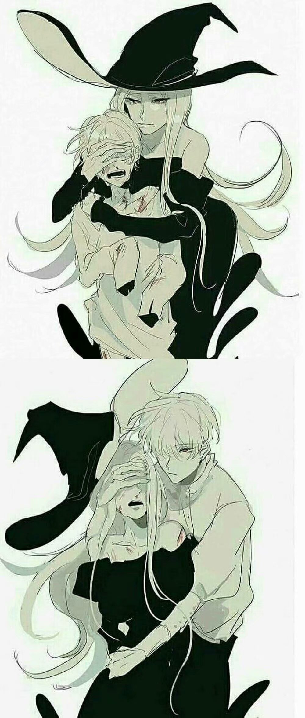 日推上画师们以【不老的魔女们收养的孩子们长大了】为题作画,更新了