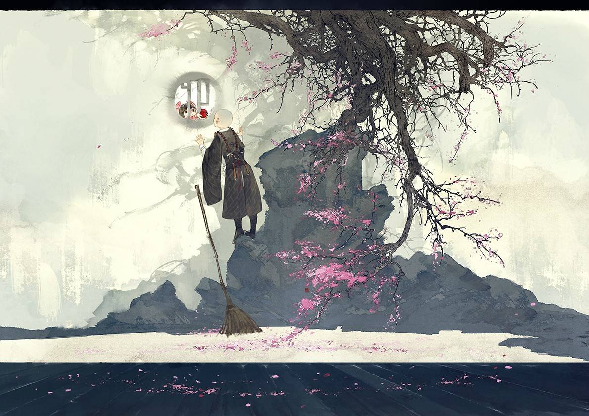 古风 古韵 中国风 手帐素材 插画 手绘 彩绘 头像 壁纸