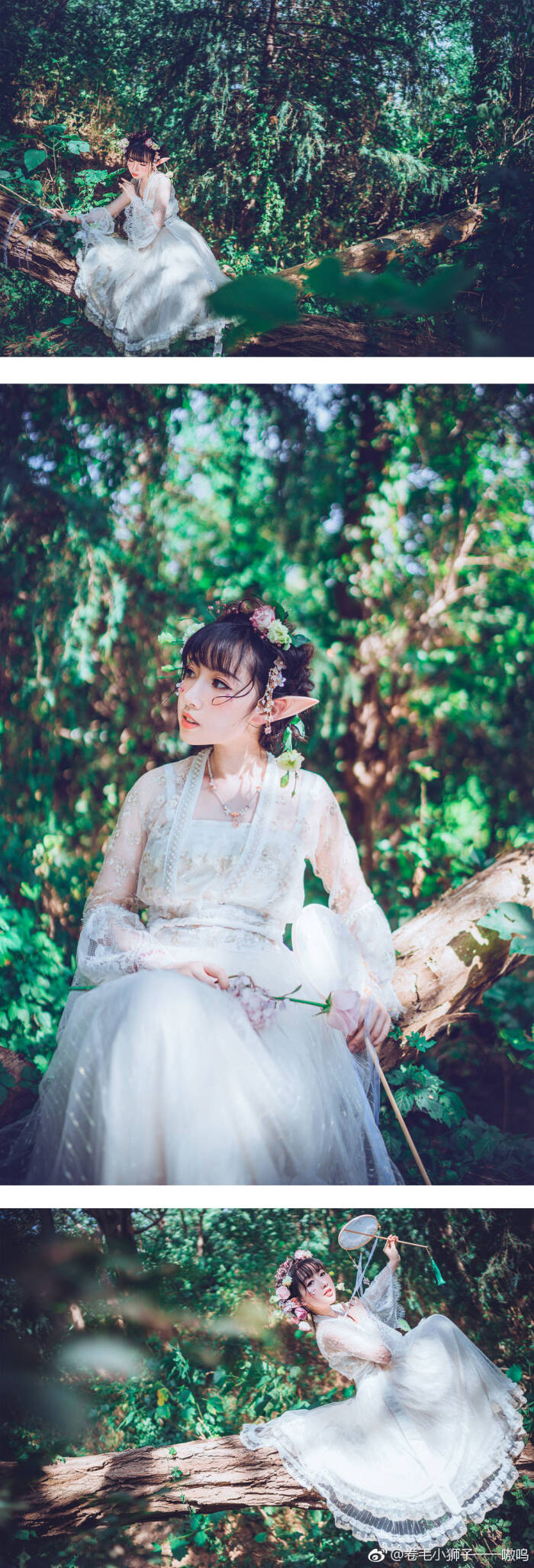 卷毛小狮子——嗷呜妆造:@落雨山yuki 服装:@绛悠堂汉服 白月光璎珞