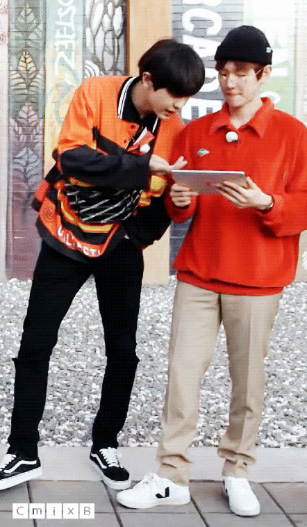 灿白. exo爬梯子世界旅行