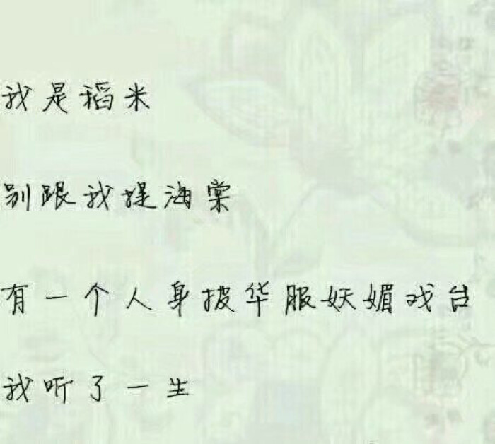 你好,我是稻米.盗墓笔记的稻米.南派三叔的稻米.