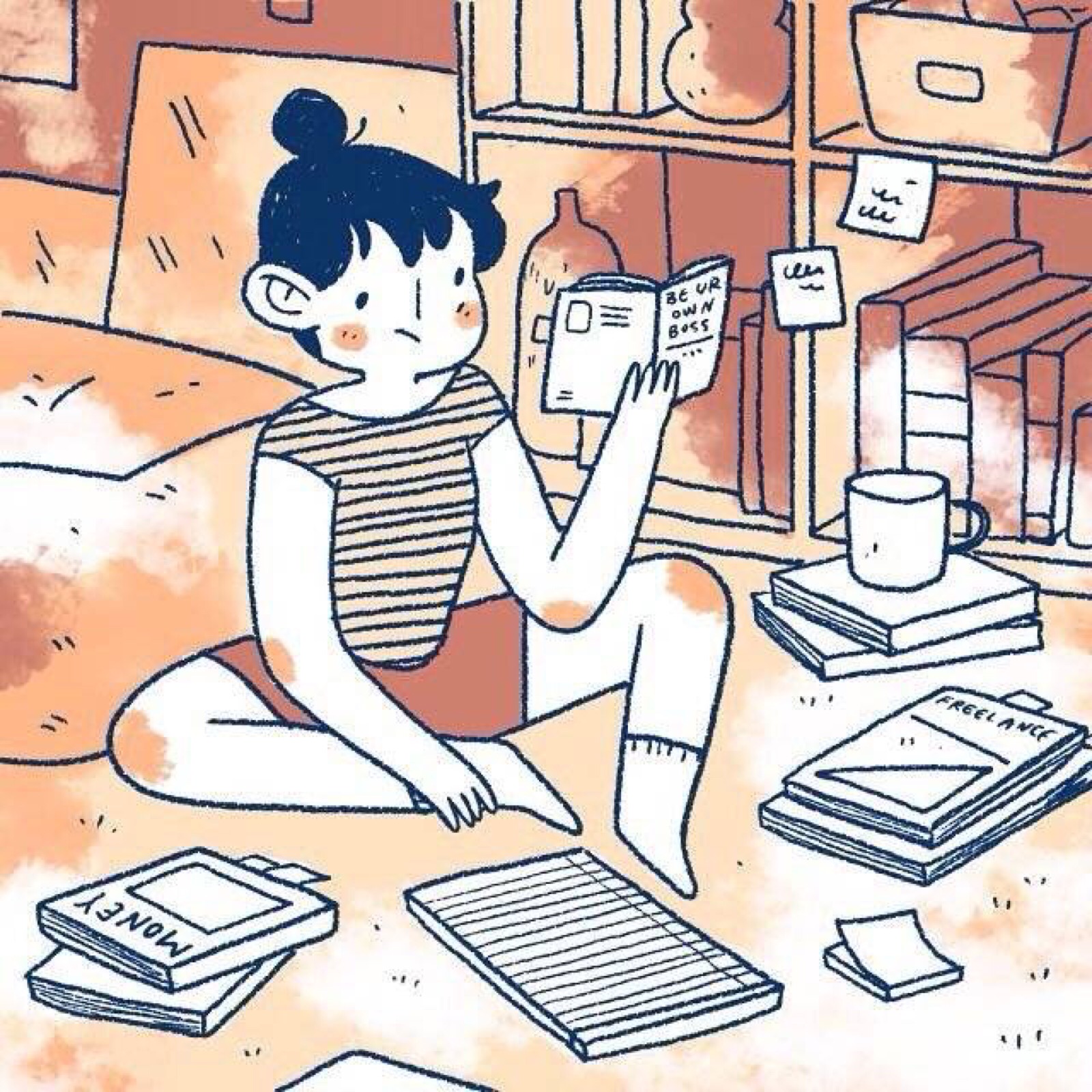 插画 温暖 日常 生活