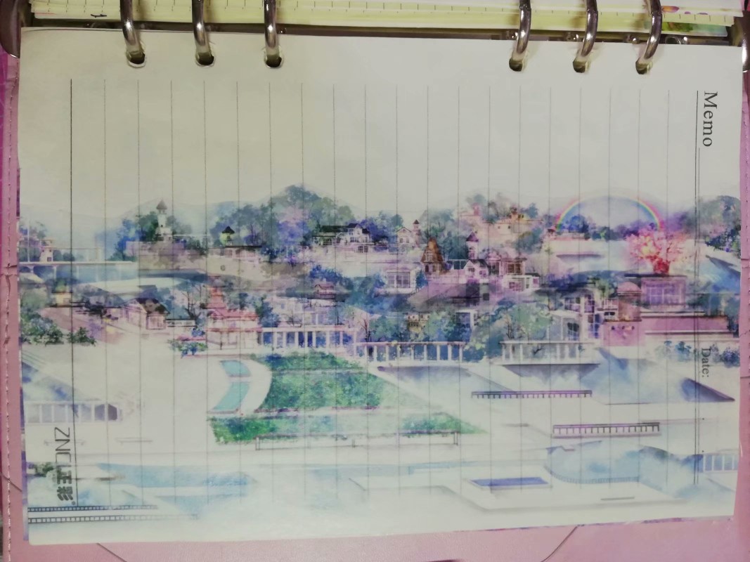 忆中景(拼贴,手帐,风景胶带)