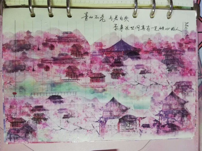 忆中景(拼贴,手帐,风景胶带)