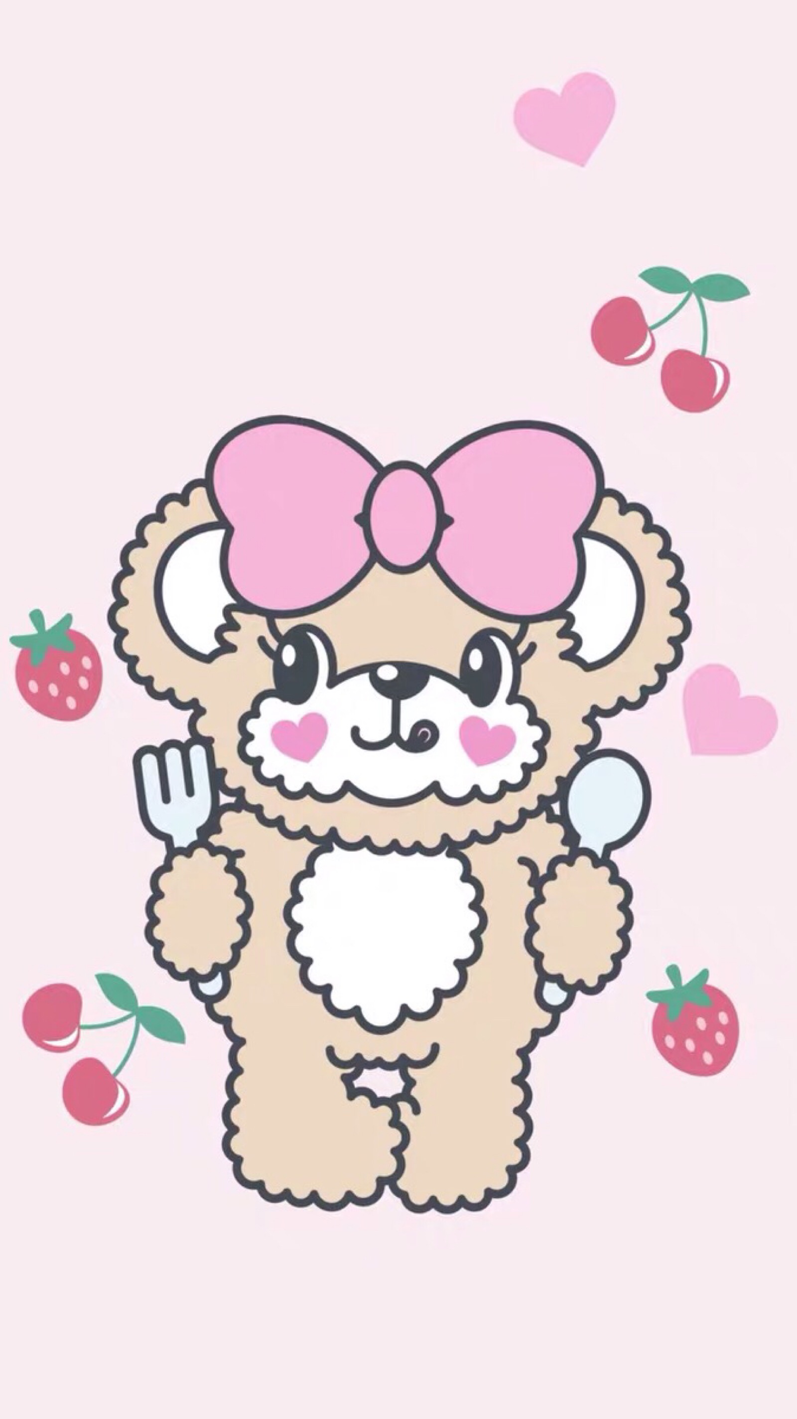可爱草莓小熊