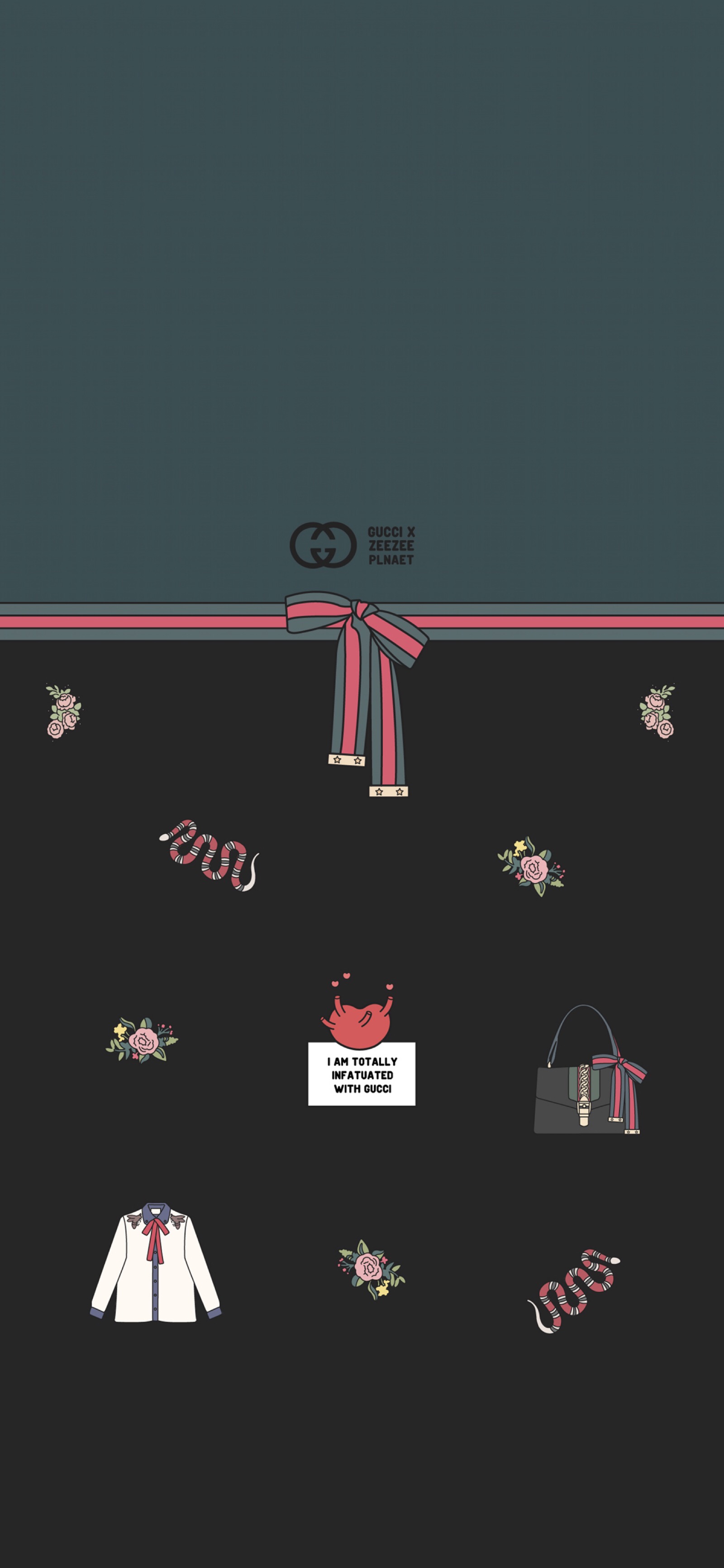 gucci 手机壁纸 大牌 蝴蝶结 iphonex