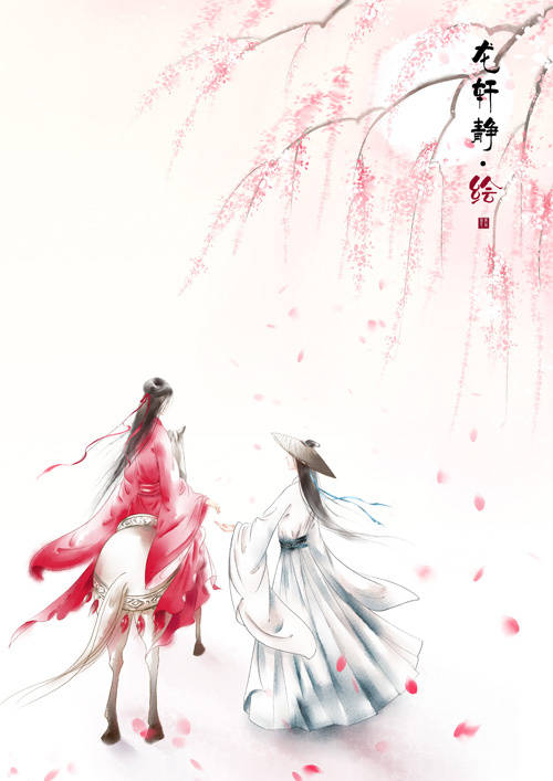古风 古韵 中国风 手帐素材 插画 手绘 彩绘 头像 壁纸