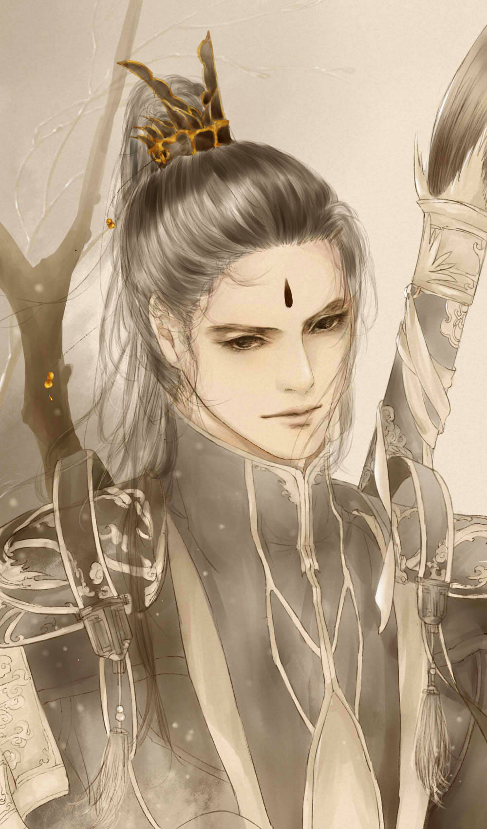 古风 古韵 中国风 手帐素材 插画 手绘 彩绘 头像 壁纸