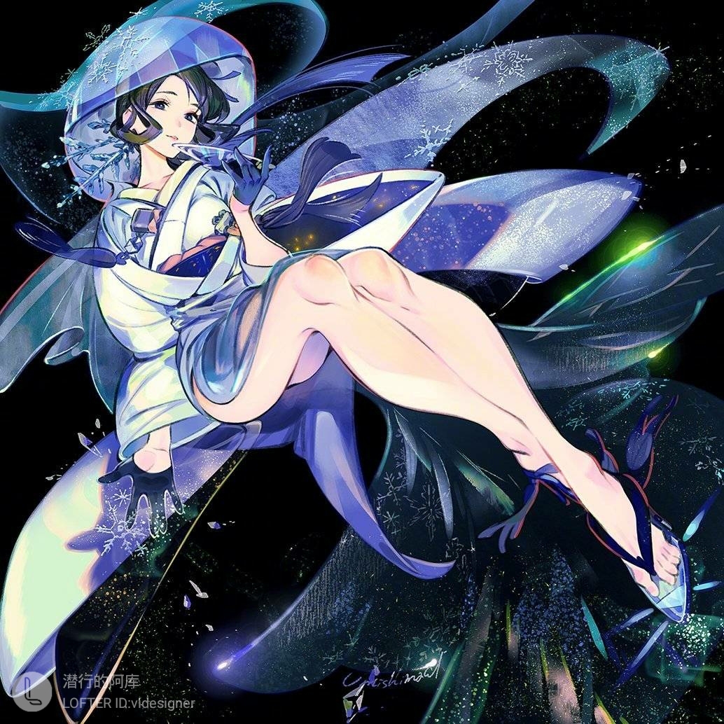 和风美少女 头像 壁纸 插画