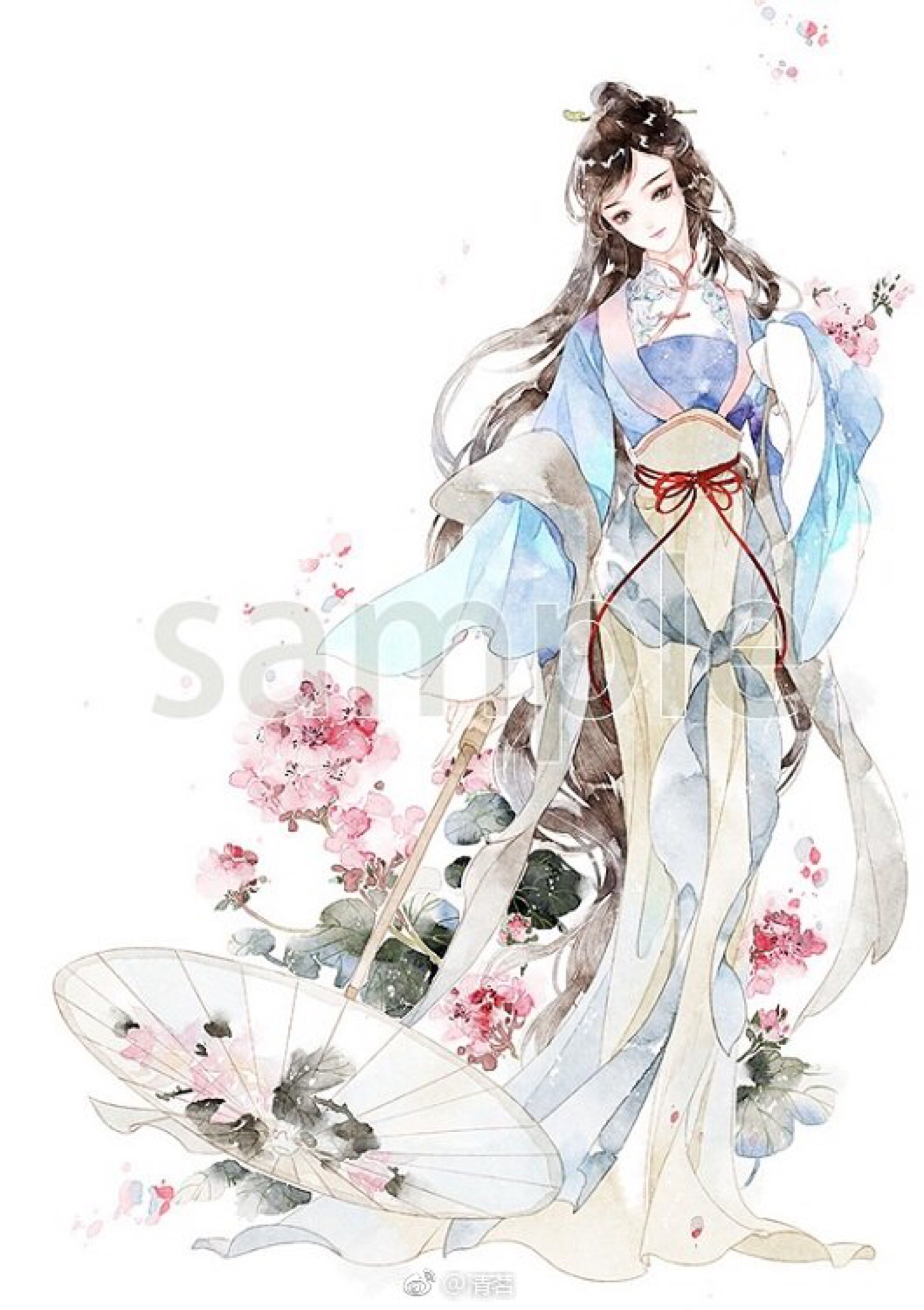 《岸芷汀兰》套图 绘师:清茗