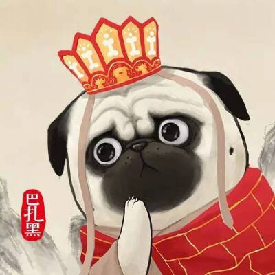 巴扎黑 手帐素材 插画 手绘 彩绘 板绘 动漫 头像 壁纸 背景微博:吾皇