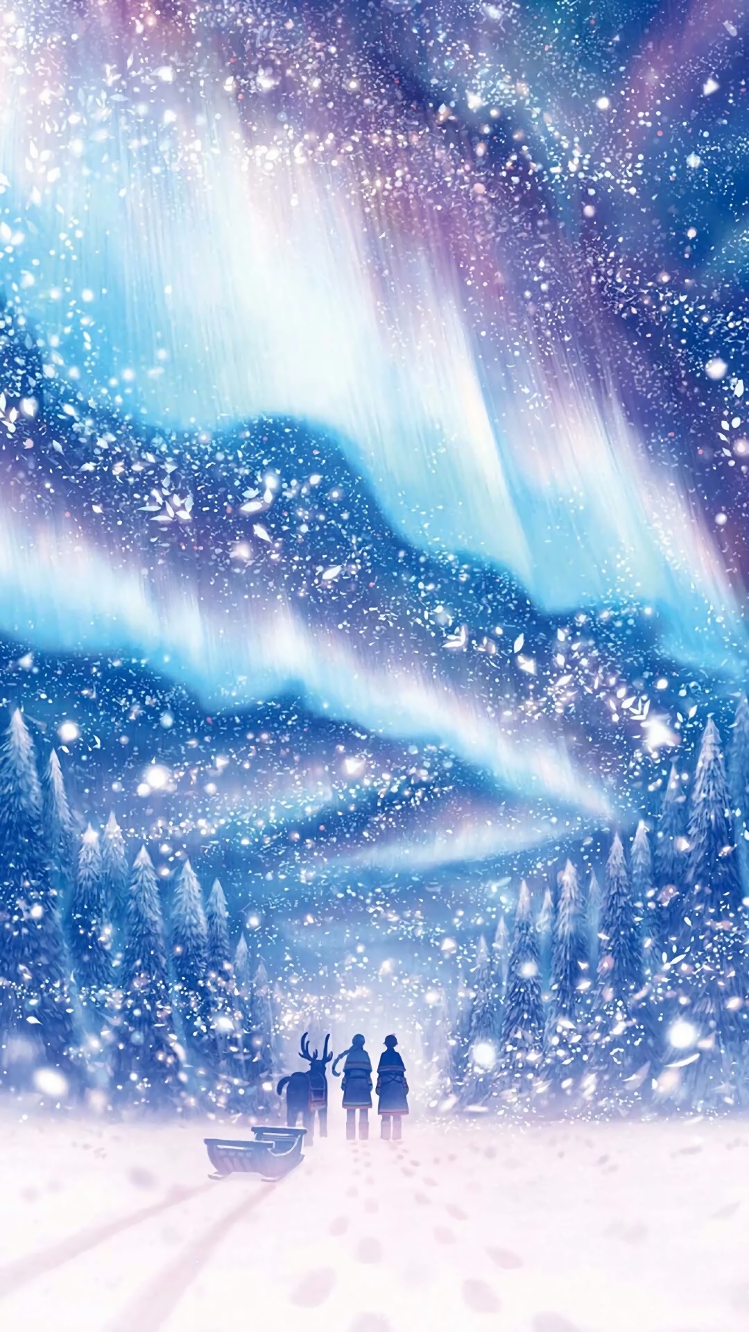 一组超美星空壁纸 by:漫芽糖绘画(侵删)