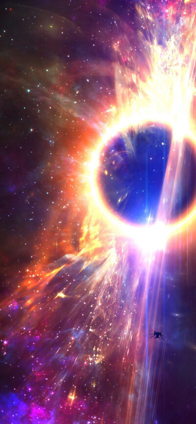 iphonex xs 高清炫彩星空宇宙壁纸bling