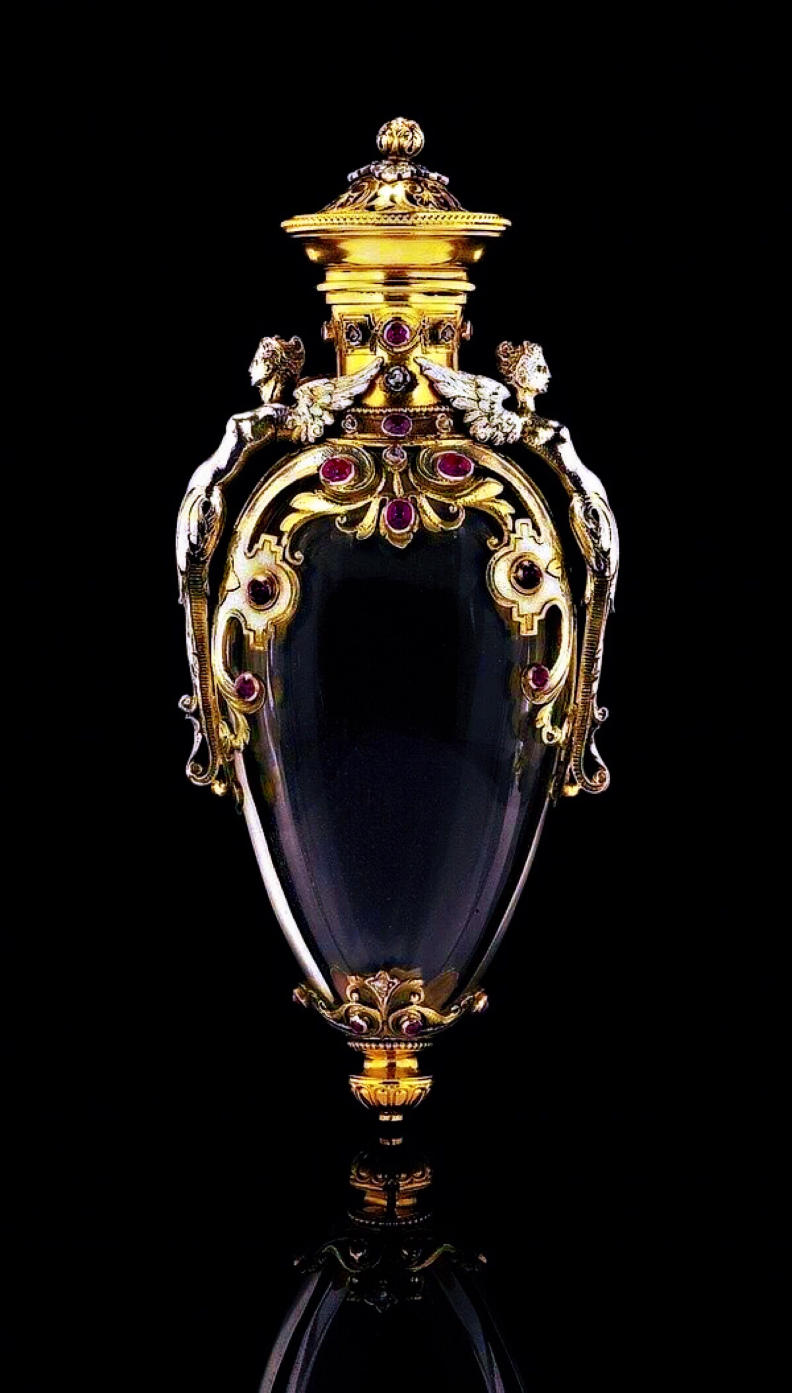 1870年法国出品宝石,金质香水瓶
