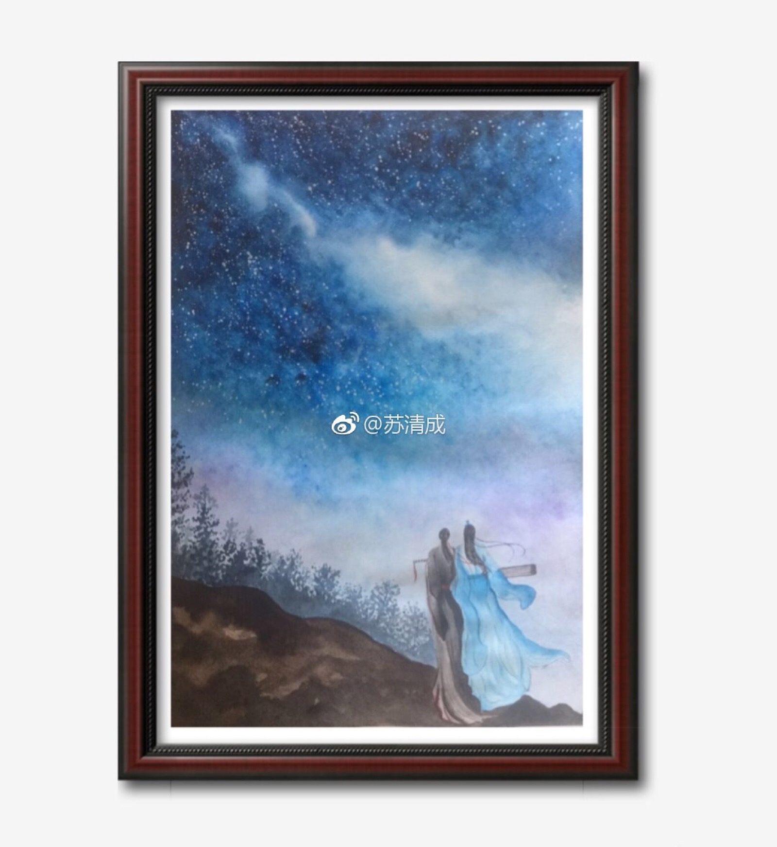 水粉画魔道祖师图片