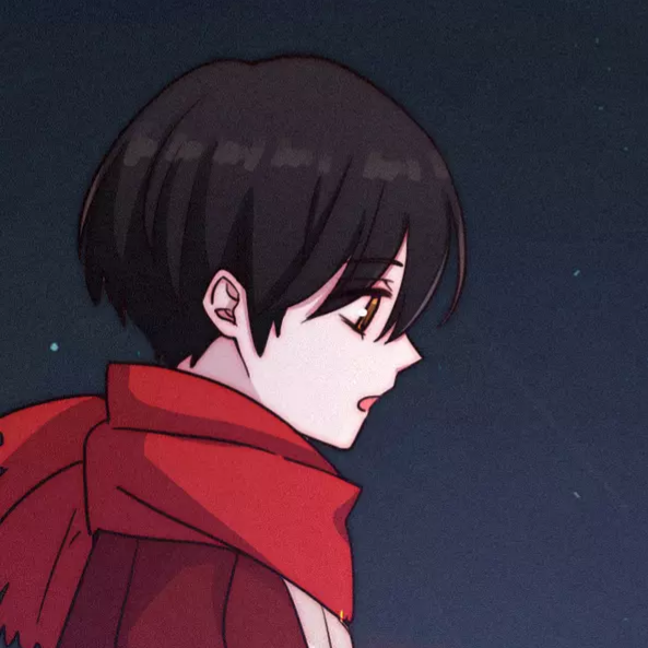 动漫男生头像 《黑夜有所斯》