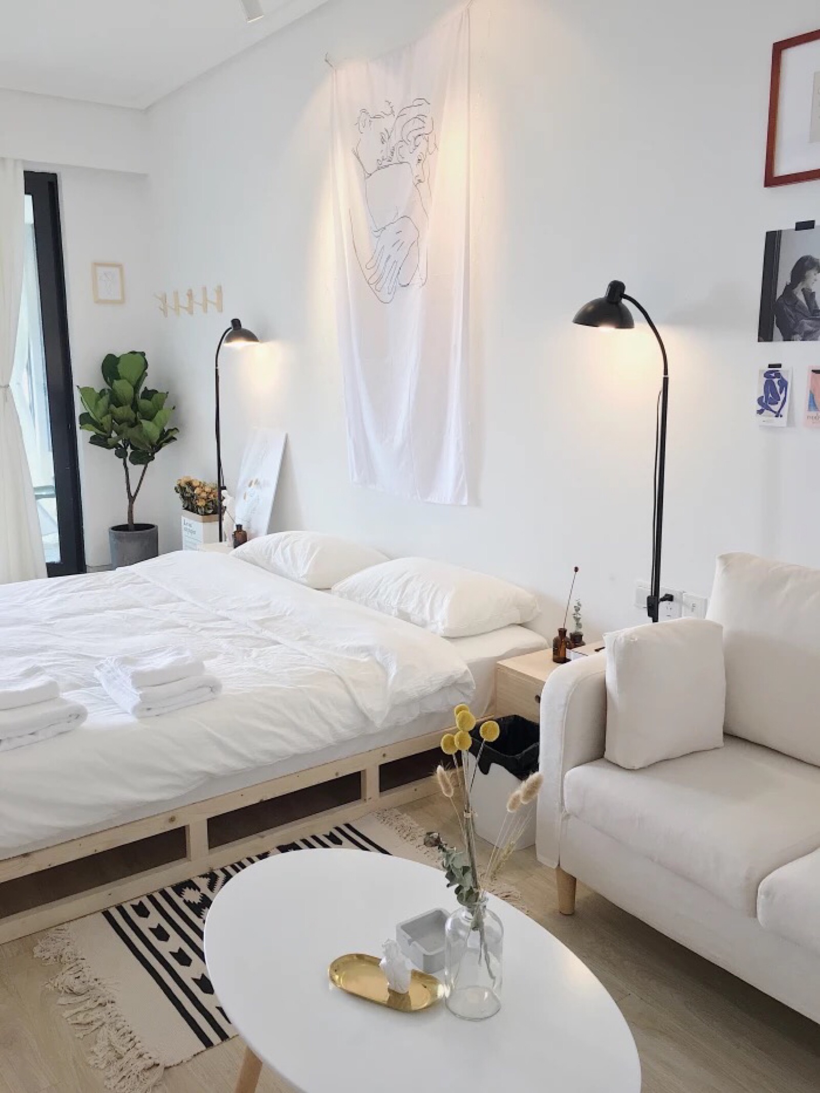 ins 房 卧室 家具