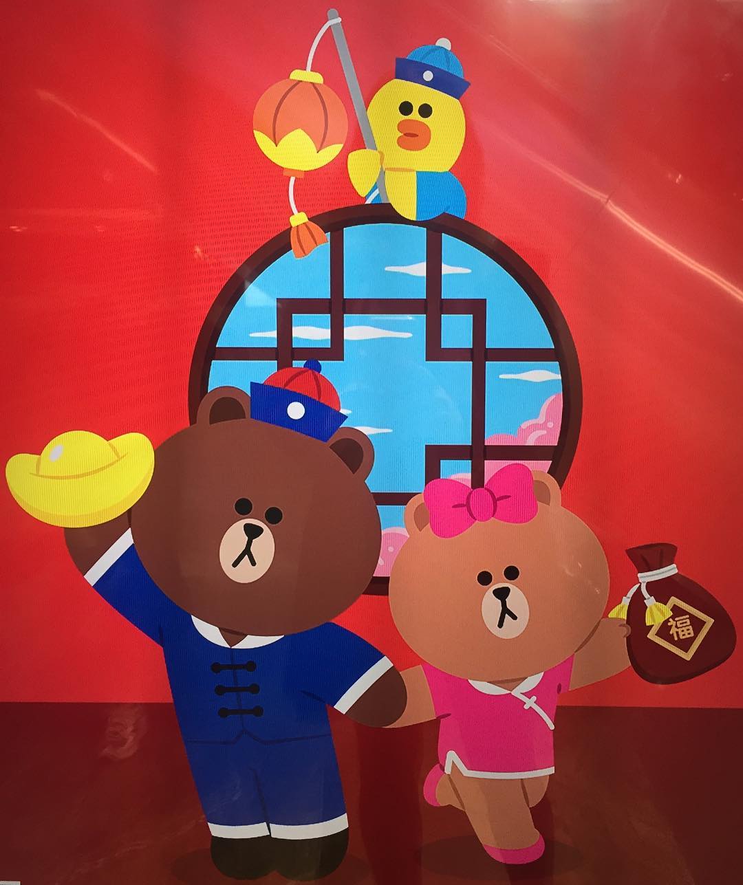 line friends 布朗熊brown choco 可妮兔cony 莎莉鸡sally 馒头人穆恩