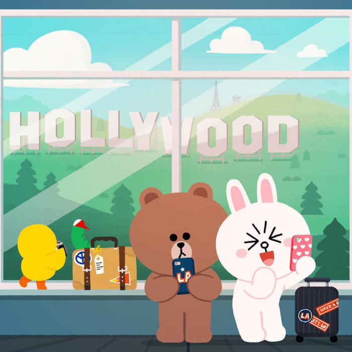 line friends 布朗熊brown choco 可妮兔cony 莎莉鸡sally 馒头人穆恩