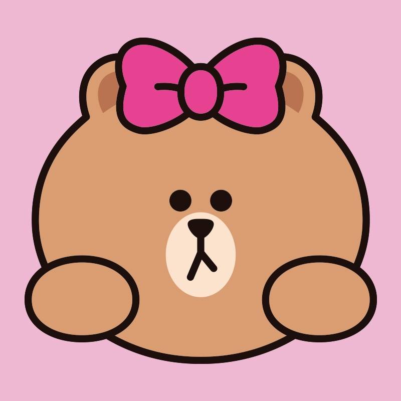 line friends 布朗熊brown choco 可妮兔cony 莎莉鸡sally 馒头人穆恩
