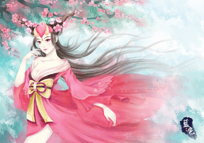 〔古风美人〕阴阳师同人桃花妖 作者:爱撸猫的蓝色