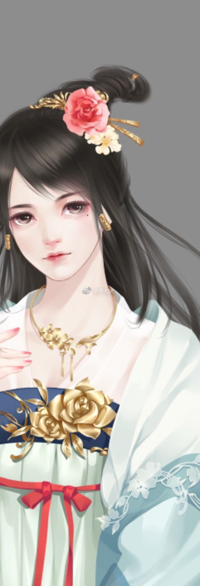 红尘紫陌,纵寻千百度,回首万年,情衷伊人.(古风立绘)