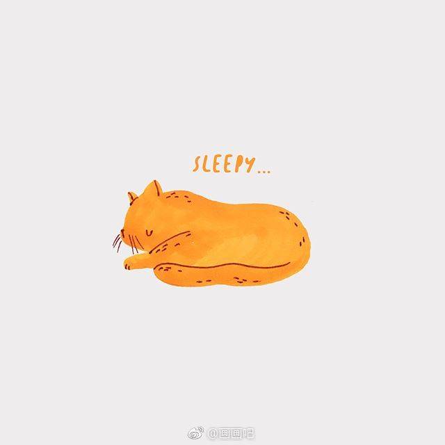小清新猫咪插画~ ins:squarefetish