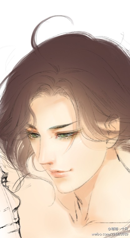 手绘古装美男