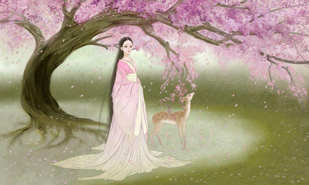 云想衣裳花想容,春风拂槛露华浓. 若非群玉山头见,会向瑶台月下逢.