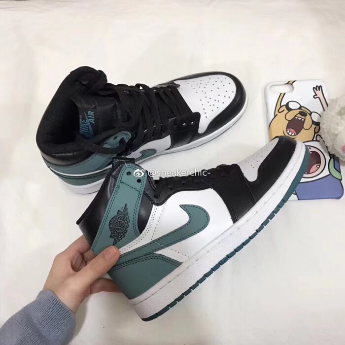 air jordan 1 aj1 六冠王黑白绿脚趾 36/45