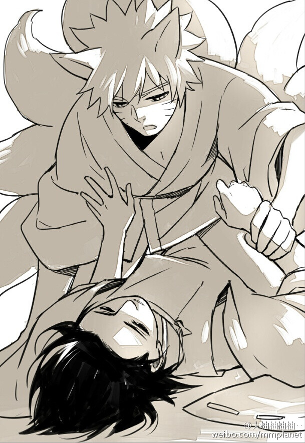 宇智波佐助,漩涡鸣人 (07";)
