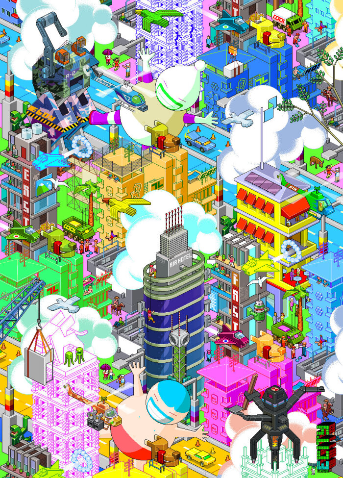 超繁杂像素画设计 ·eboy 的像素世界