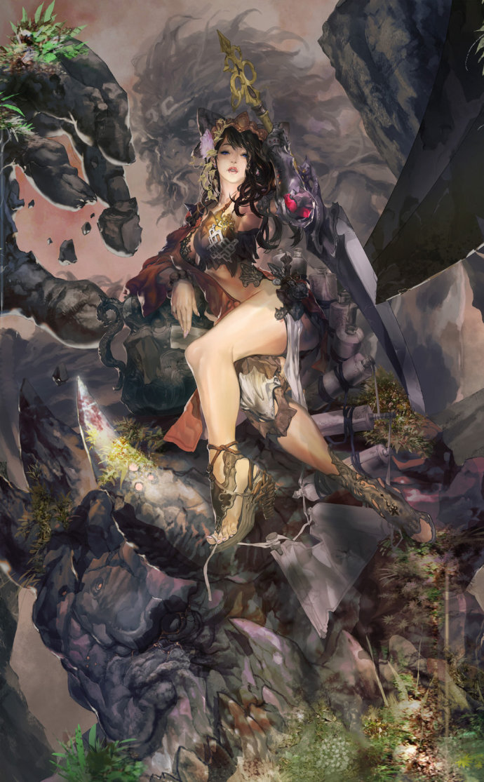 女性角色#精选插画# #cg 插画# #电影概念图# #异类角色# #角色原画