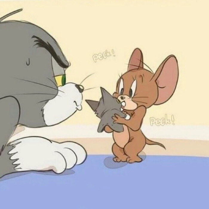 情侣头像 猫和老鼠
