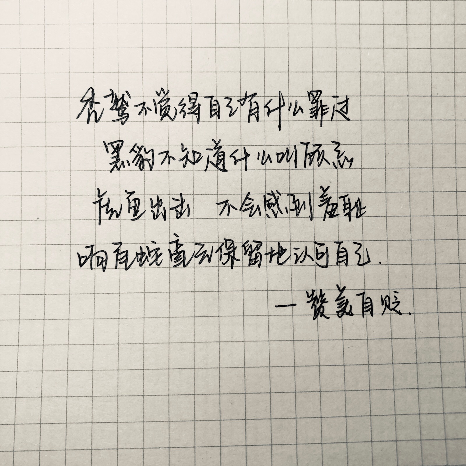 练字 手写 摘抄 文艺喜欢的句子些