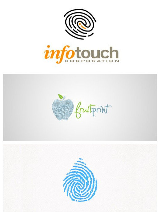 指纹logo设计理念图片