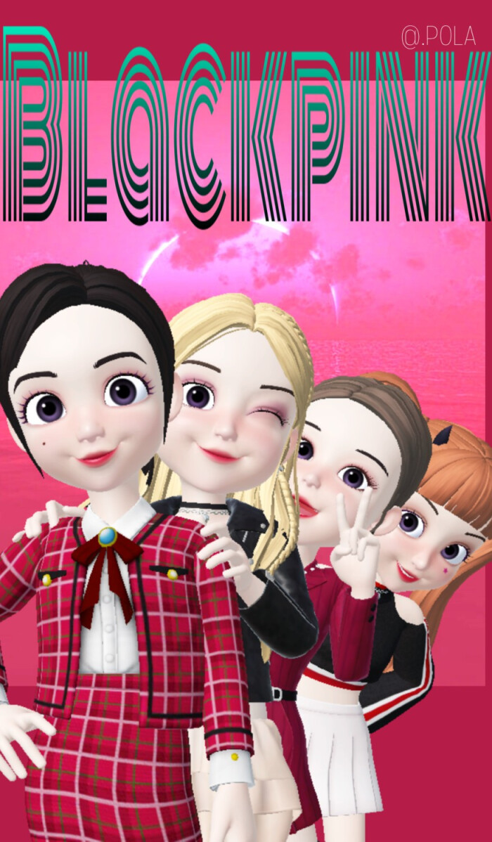 blackpink卡通rose,blackpink卡通 野原向曰葵 blackpink壁纸 lisa jennie jisoo rose jisoo粉色系 软妹