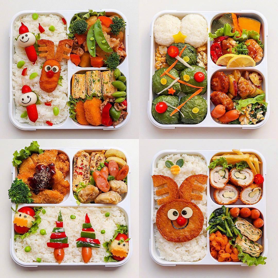 日本妈妈给孩子准备的便当,也太可爱了.ins:yur_rii