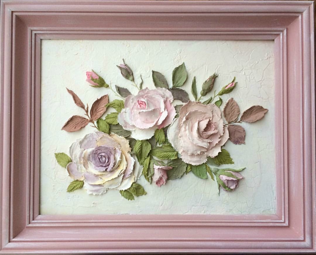 浅浮雕法做的装饰石膏画~ ins:helgasoloveva