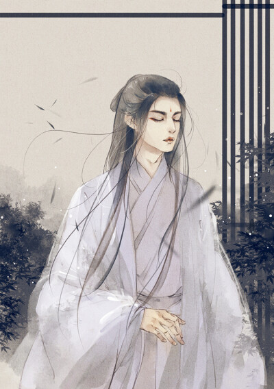 (古风美男)绘师:artistic青尘
