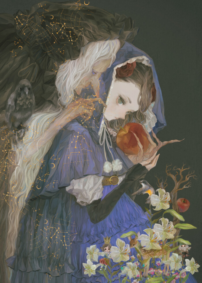少女#手绘#插画# 画师:夜汽车(yogisya)
