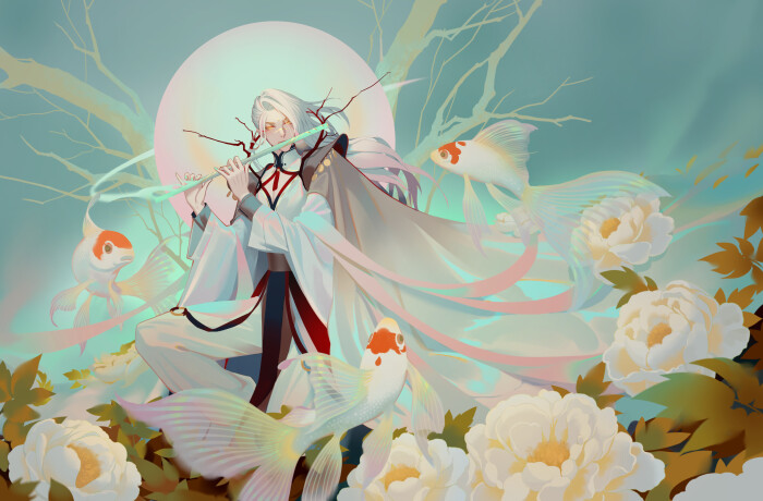 花拟人 牡丹花 绘师:ly(p id=7457536 本作品id=73828671
