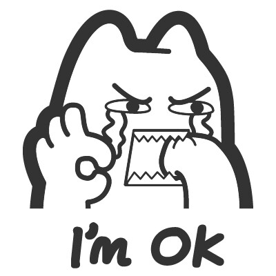 魔鬼猫表情 i'm ok
