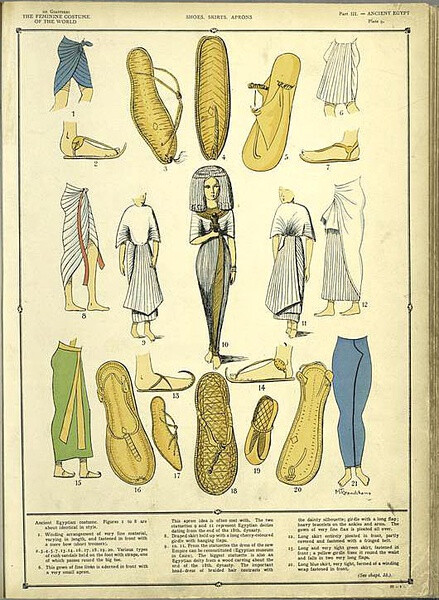 古埃及-世界女装历史博览图册-堆糖,美好生活研