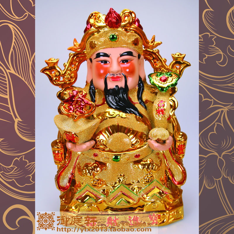 金光闪闪的财神爷,绝对的财气逼人来
