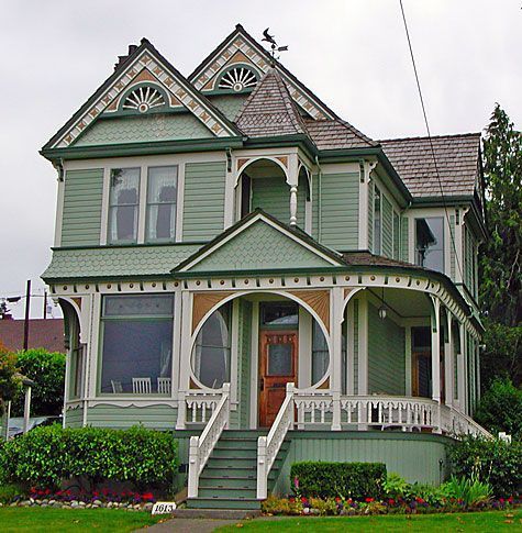 网上常见的维多利亚式房屋,多是美国的"安妮女王式"维多利亚风格建筑