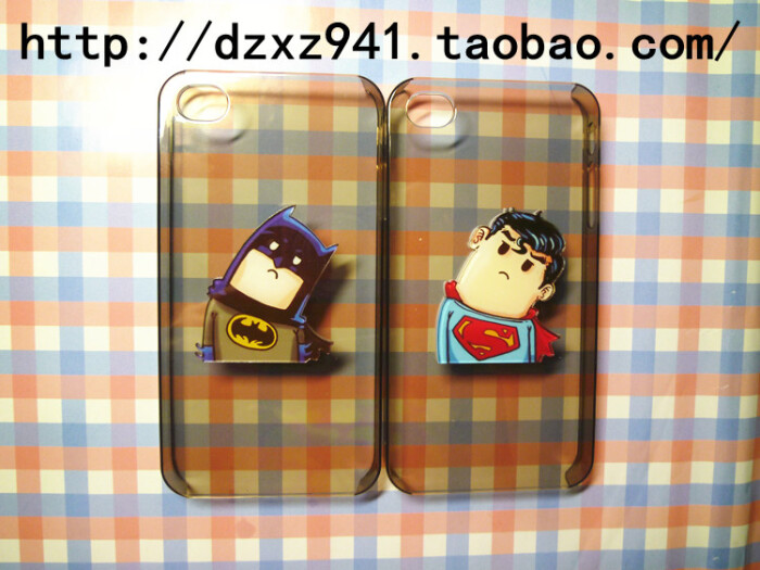 大仔小仔家歪头超人蝙蝠侠iphone苹果4,4s手…