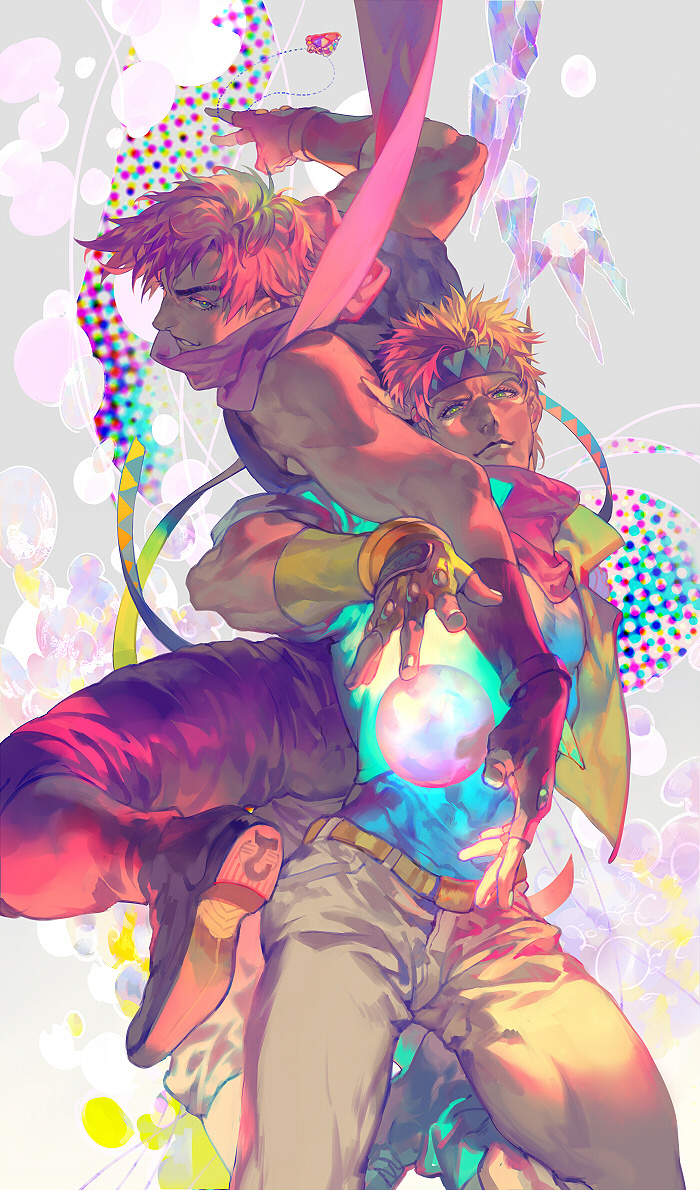 rei子 的插画 【jojo】共鸣する波纹を breaklian♣ 收图